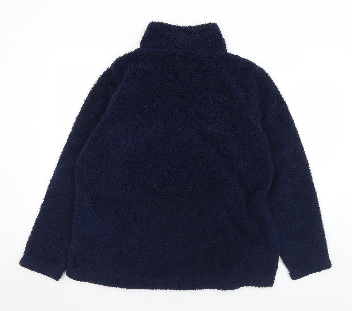 TU Womens Blue Collared  Polyester Pullover Jumper Size 18