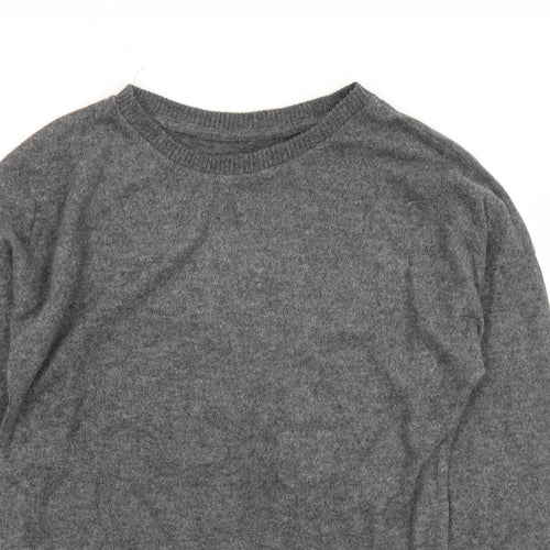 Primark Womens Grey Round Neck  Polyester Pullover Jumper Size 6   - 6-8