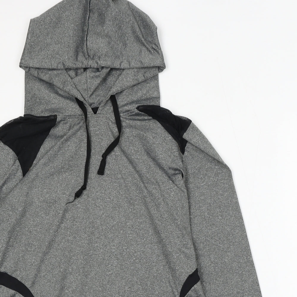 Atmosphere Womens Grey  Polyester Pullover Hoodie Size 16