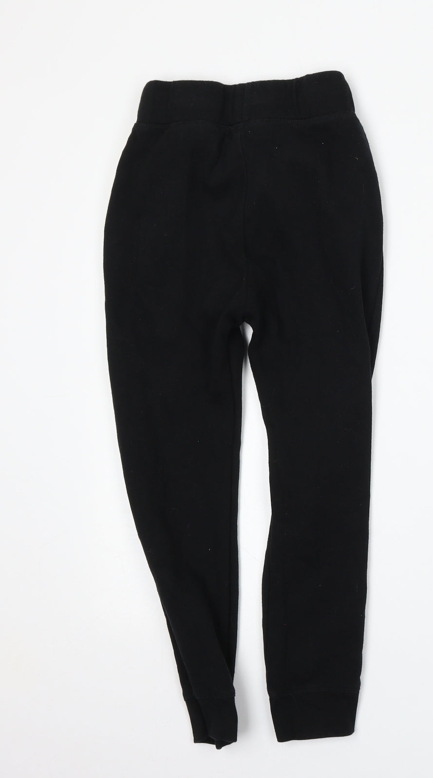 H&M Girls Black  Cotton Jogger Trousers Size 7-8 Years  Regular  - Skeleton
