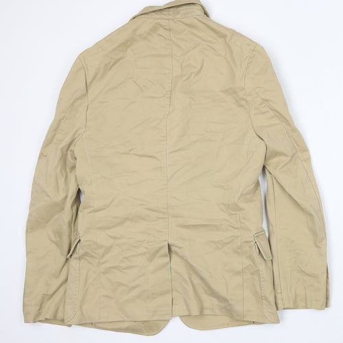 Ralph Lauren Mens Beige  Cotton Jacket Blazer Size M