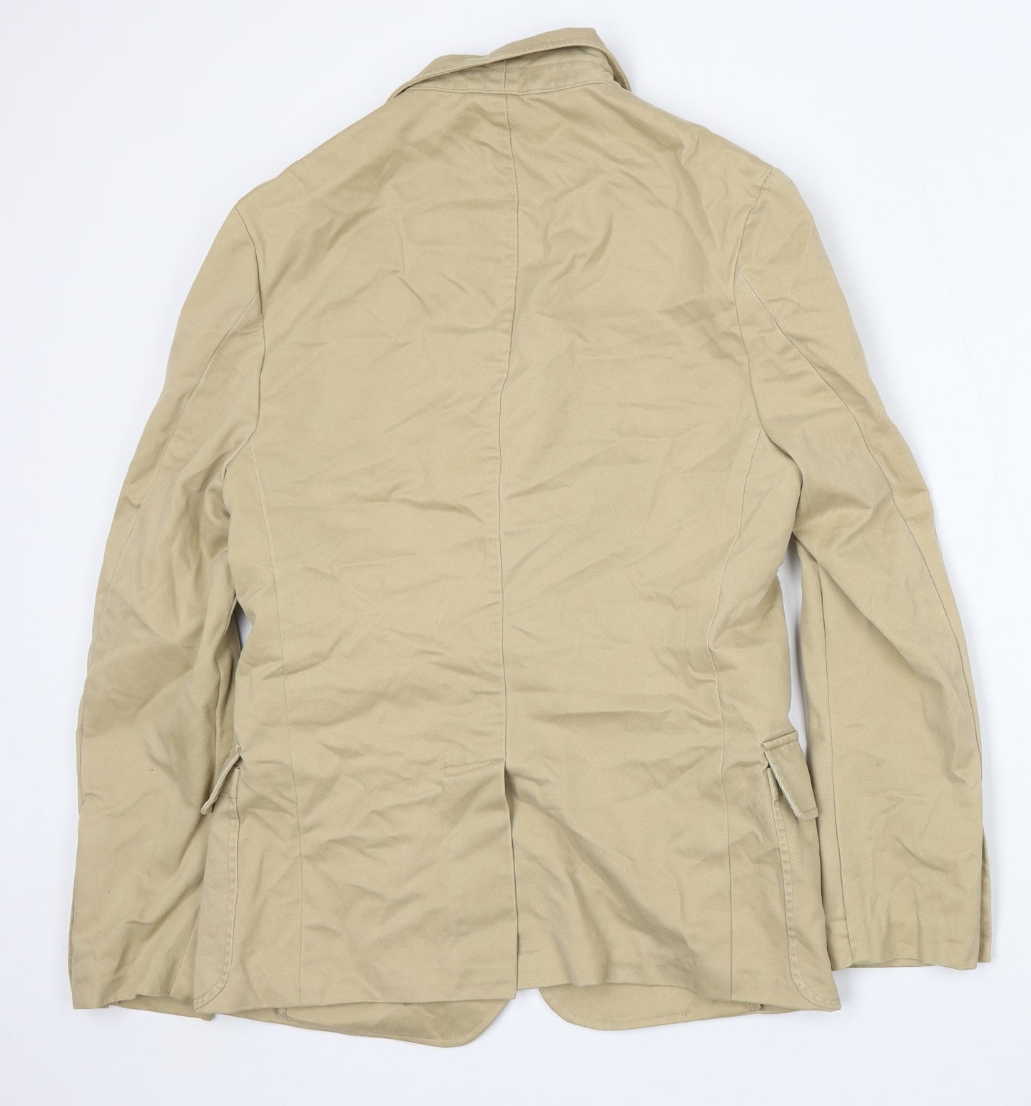 Ralph Lauren Mens Beige  Cotton Jacket Blazer Size M
