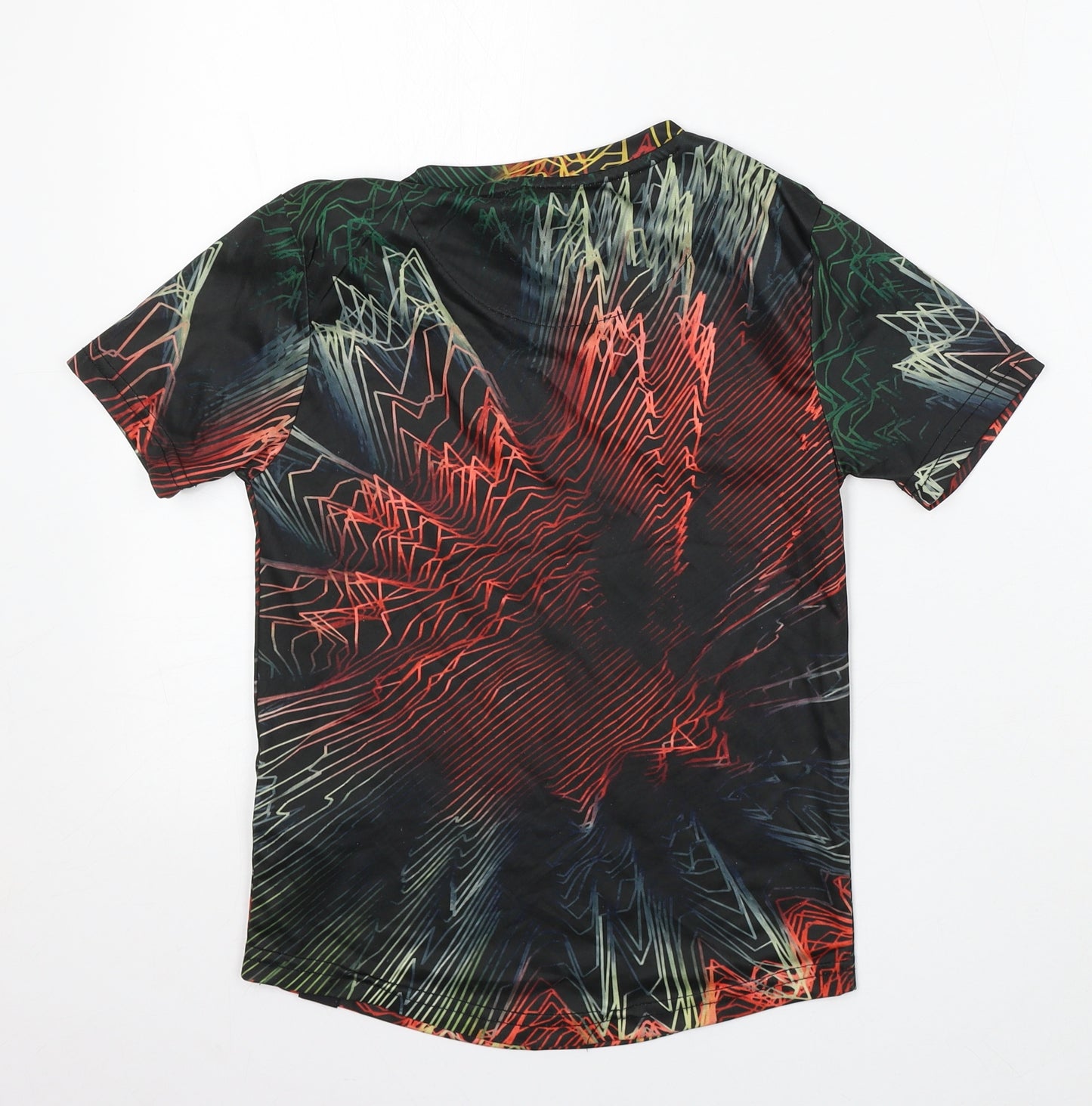 Sonnetti Boys Multicoloured Geometric Polyester Basic T-Shirt Size 8-9 Years Round Neck