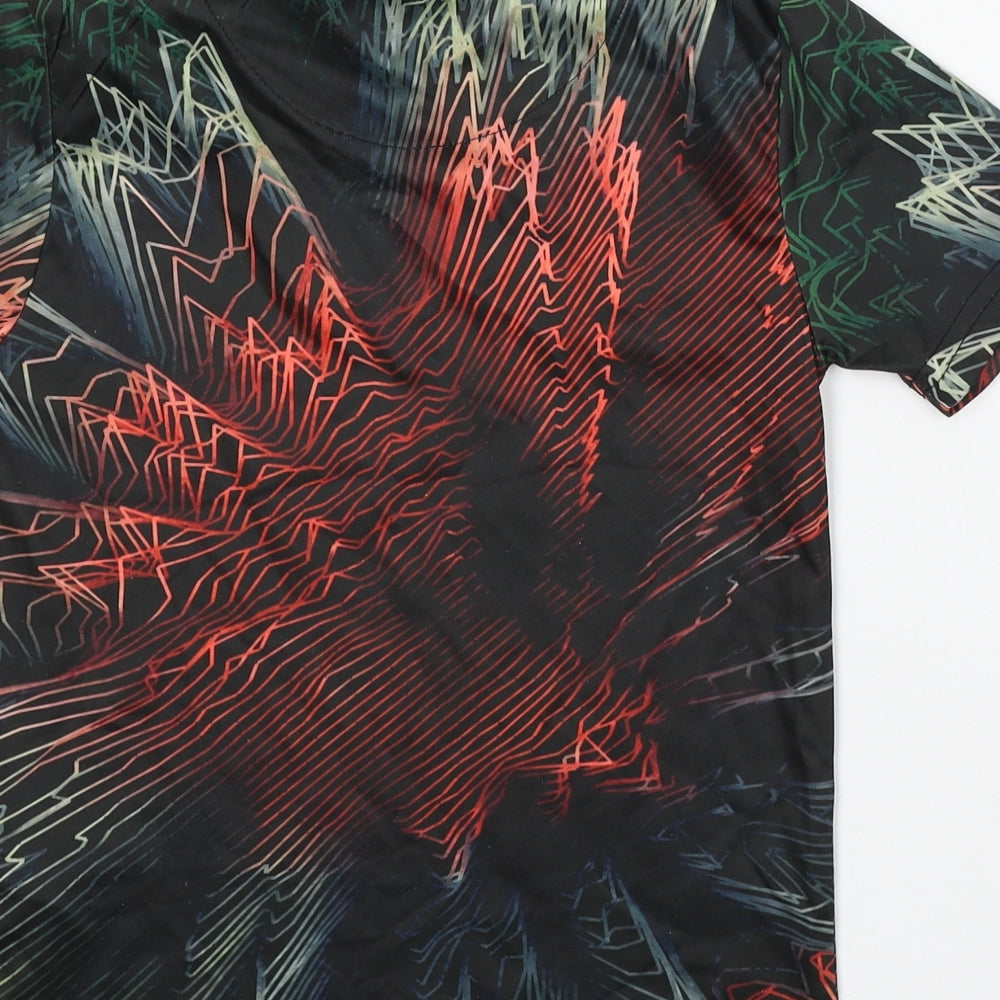 Sonnetti Boys Multicoloured Geometric Polyester Basic T-Shirt Size 8-9 Years Round Neck