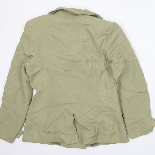 JV Collection Womens Green   Jacket  Size 12  Button