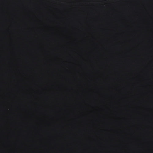 915 Generation Girls Black  Cotton Basic T-Shirt Size 10-11 Years Round Neck  - Coachella