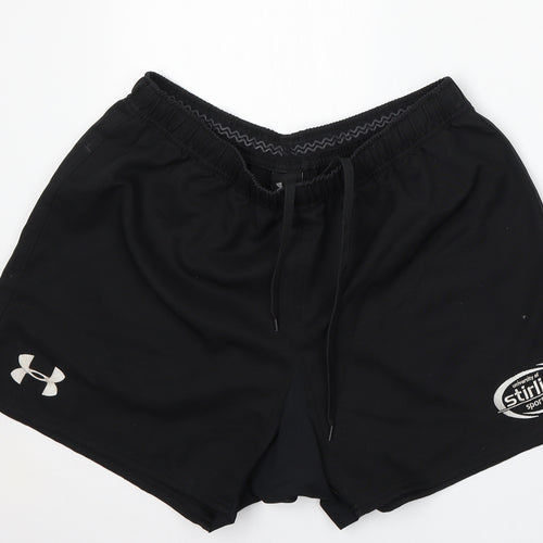 Under armour Womens Black  Nylon Athletic Shorts Size XL L3 in Regular