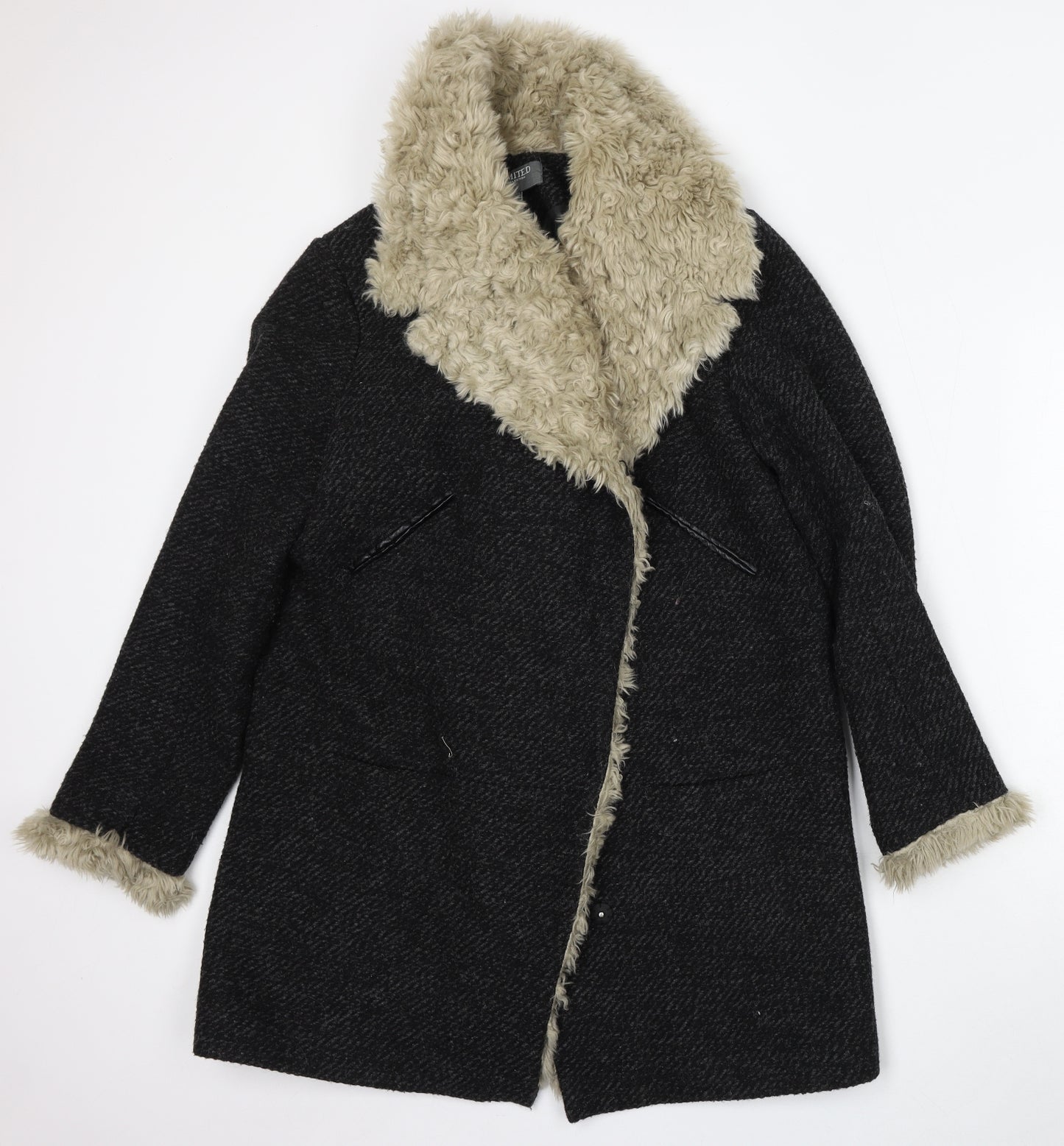limited collection Womens Grey   Jacket  Size 14  Snap
