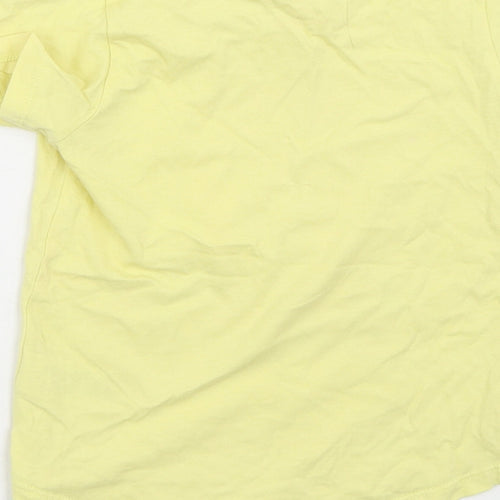 I LOVE MY TEE Girls Yellow  100% Cotton Pullover T-Shirt Size 2-3 Years Crew Neck  - Bunny