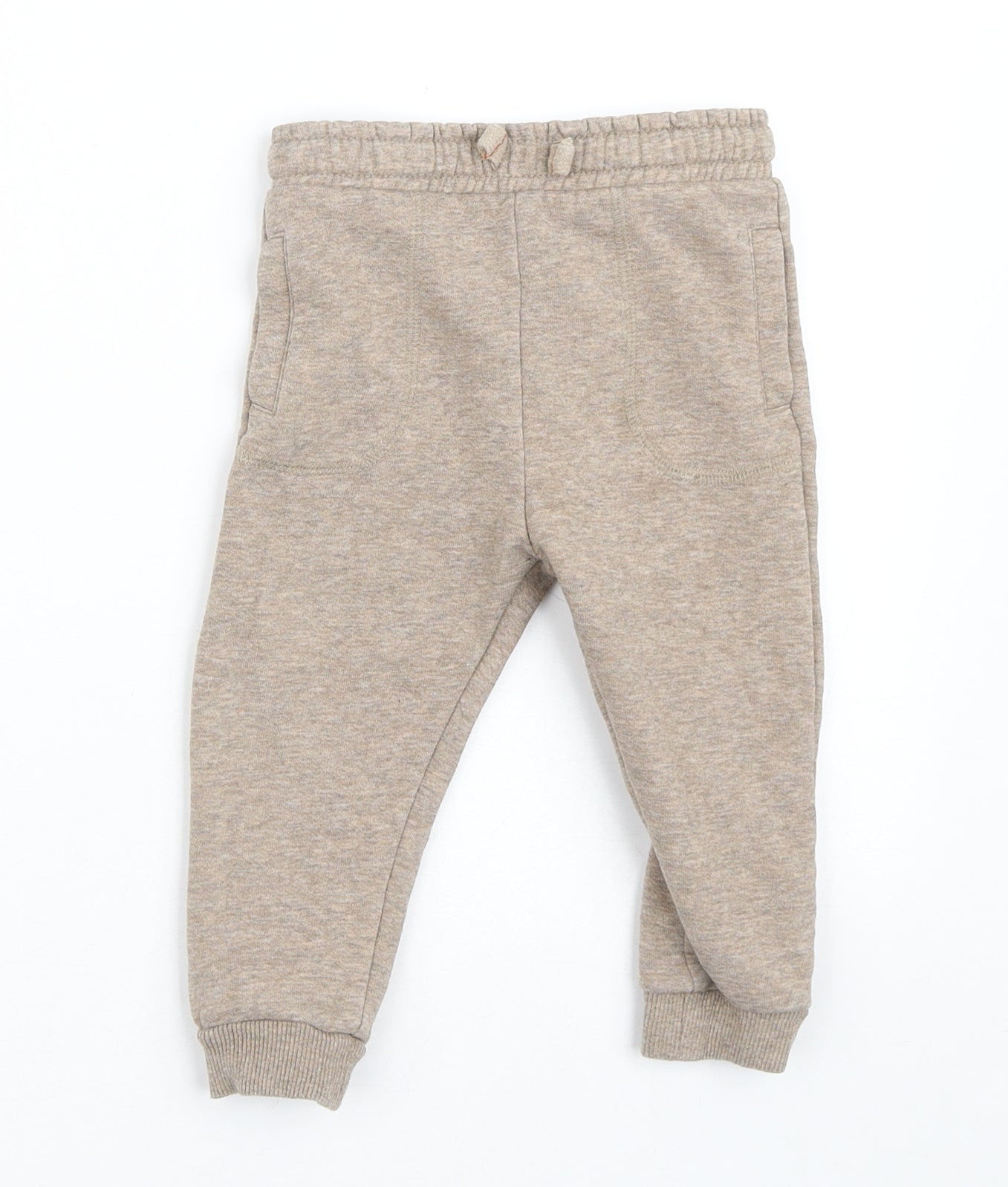F&F Boys Brown  Cotton Sweatpants Trousers Size 12-18 Months