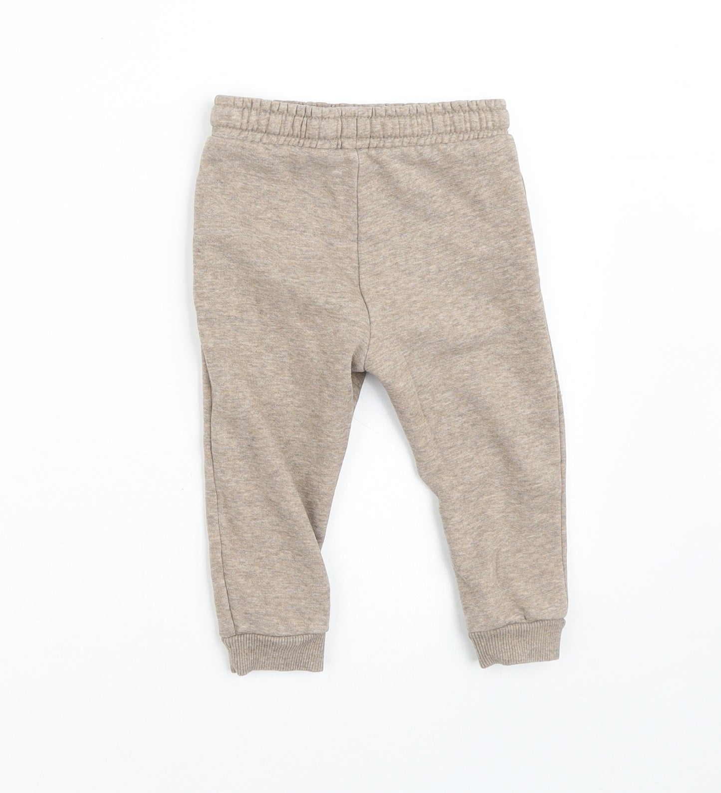 F&F Boys Brown  Cotton Sweatpants Trousers Size 12-18 Months