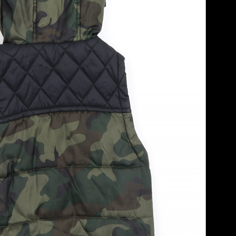 Palomino Boys Green Camouflage  Quilted Jacket Size 2-3 Years  Zip