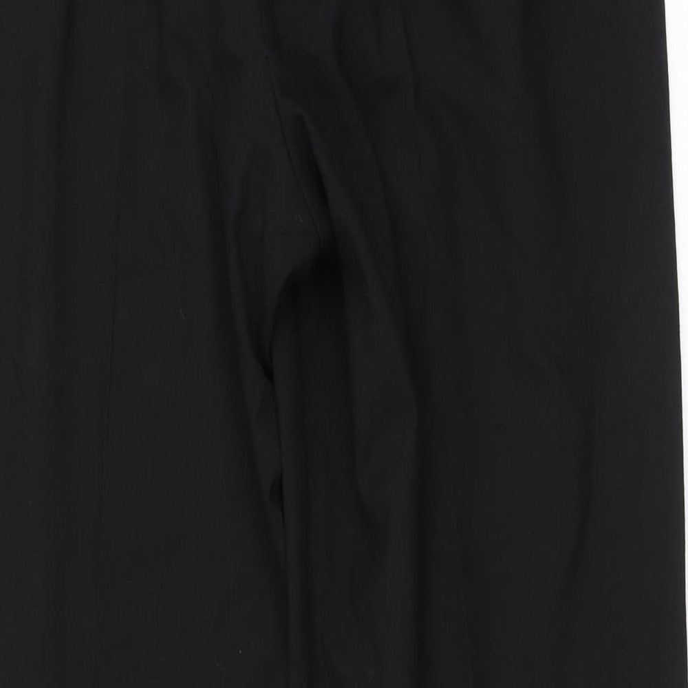Marks & Spencer Mens Black  Polyester Trousers  Size 29 in L29 in Regular