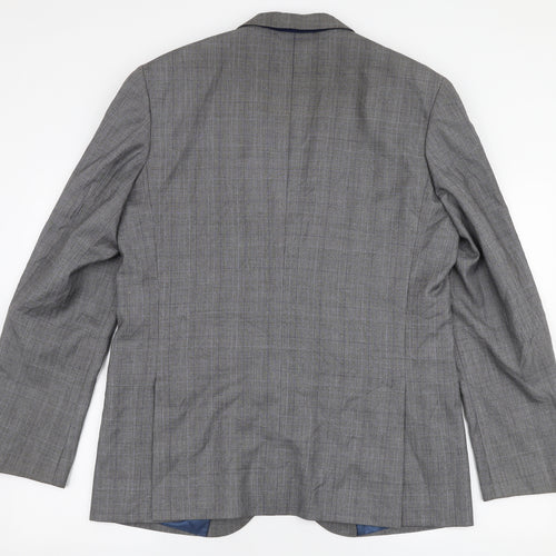 Cedar Wood State Mens Grey  Polyester Jacket Suit Jacket Size 42