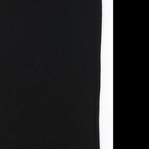 Miss Selfridge Womens Black  Acrylic Straight & Pencil Skirt Size 8