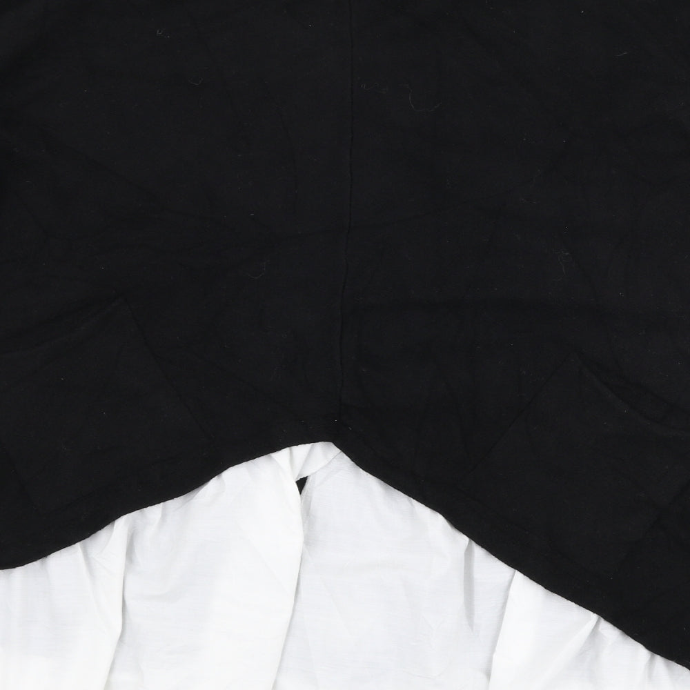 Z & H Fashion Womens Black High Neck  Viscose Pullover Jumper Size XL