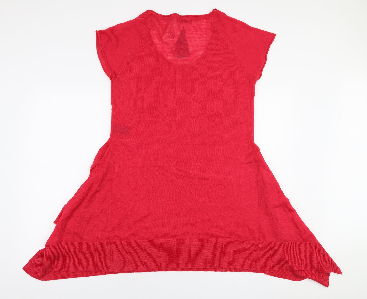 Marks and Spencer Womens Pink  Acrylic Skater Dress  Size 16  Round Neck Pullover