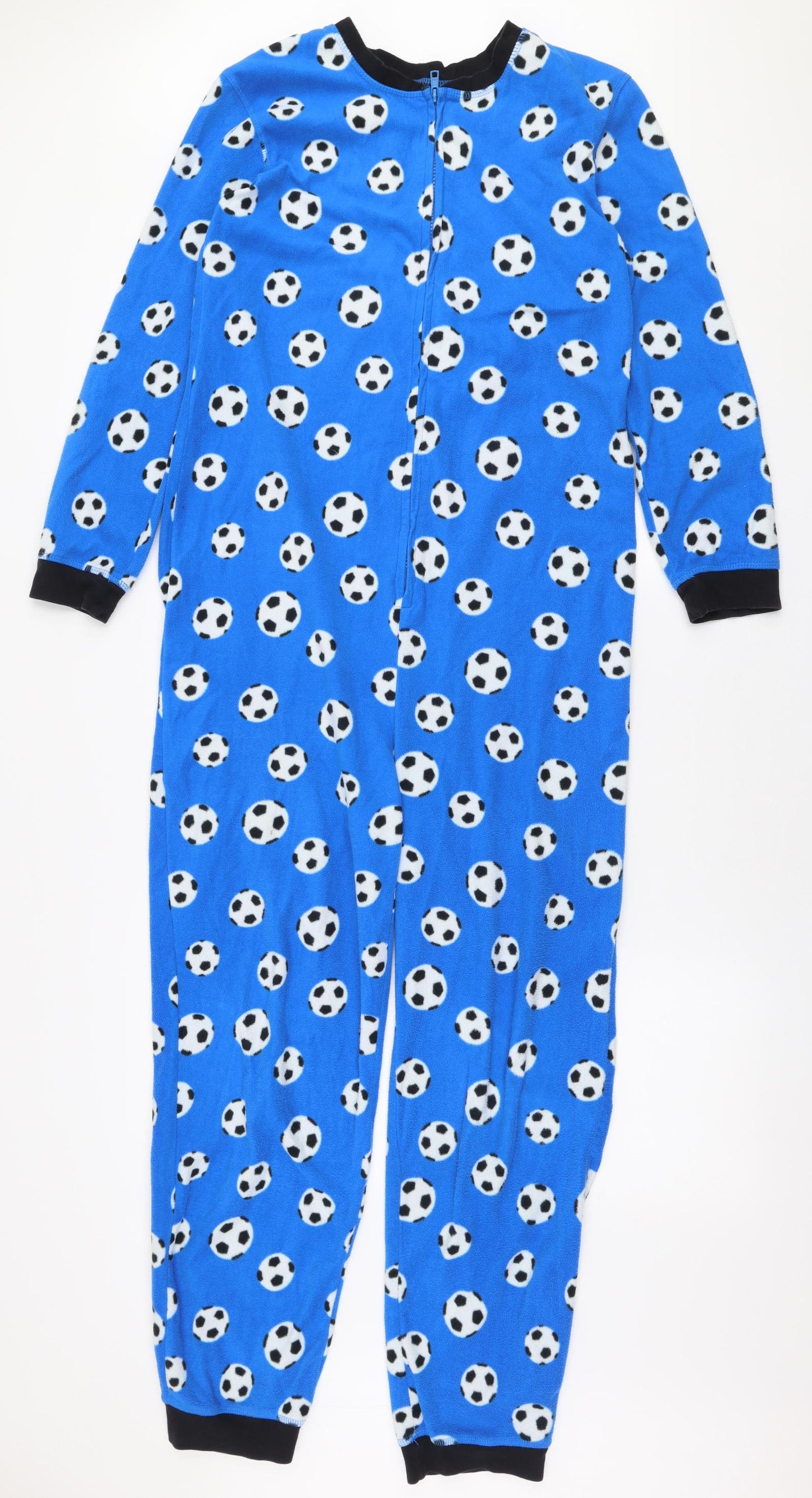 George Boys Blue  Polyester  One Piece Size 13-14 Years  Zip - Football