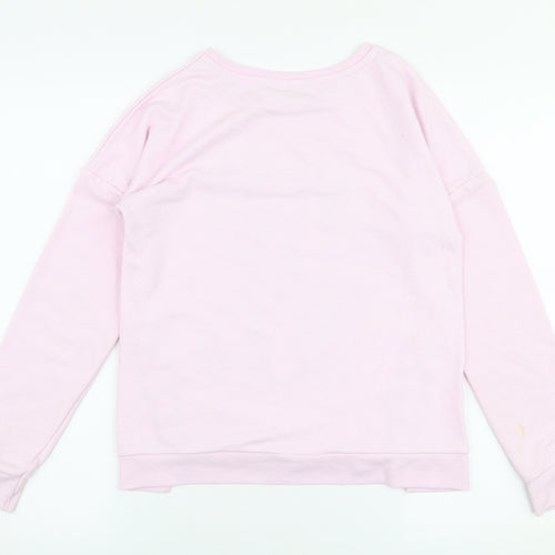 Primark Girls Pink  Polyester Pullover Sweatshirt Size 11-12 Years  Pullover