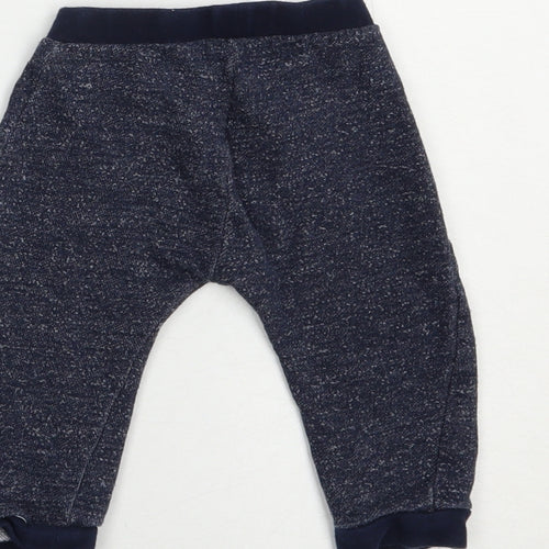 Disney Baby Baby Blue  Cotton Jogger Trousers Size 6-9 Months  Drawstring