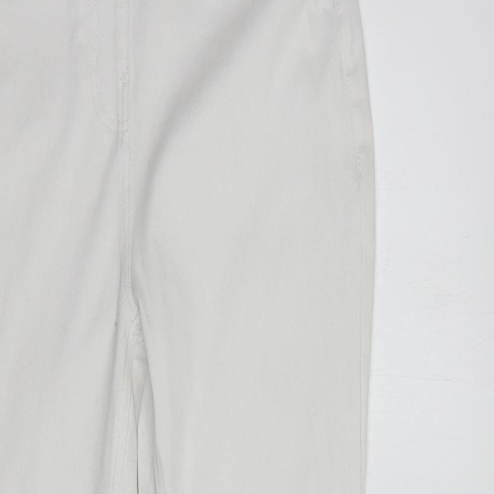 NEXT Womens White  Cotton Jegging Jeans Size 12 L30 in Regular