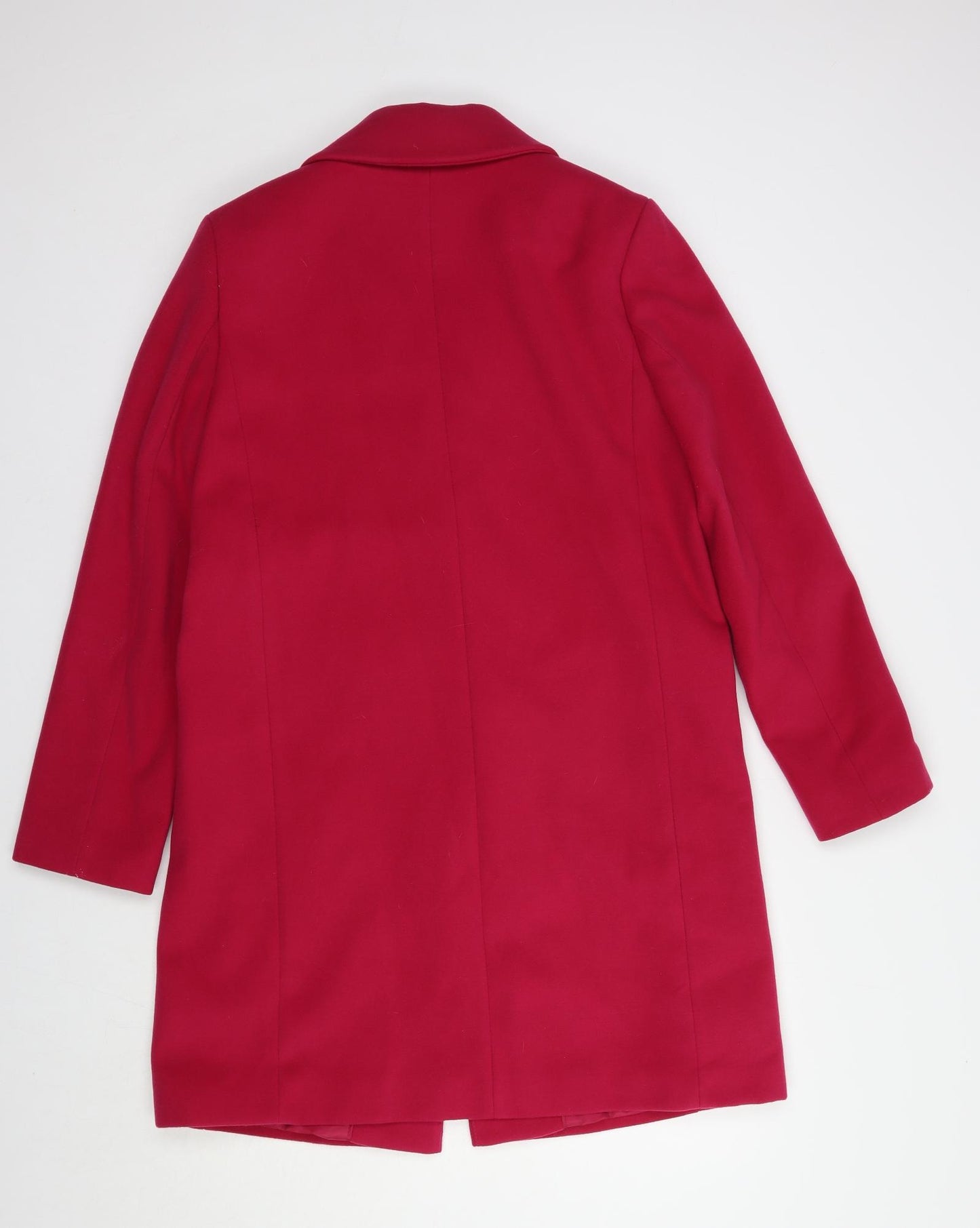 Marks and Spencer Womens Pink   Pea Coat Coat Size 12  Snap