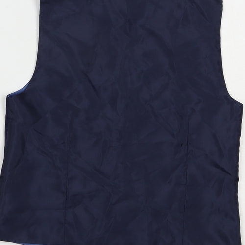 John Lewis Boys Blue   Jacket Waistcoat Size 12 Years  Button