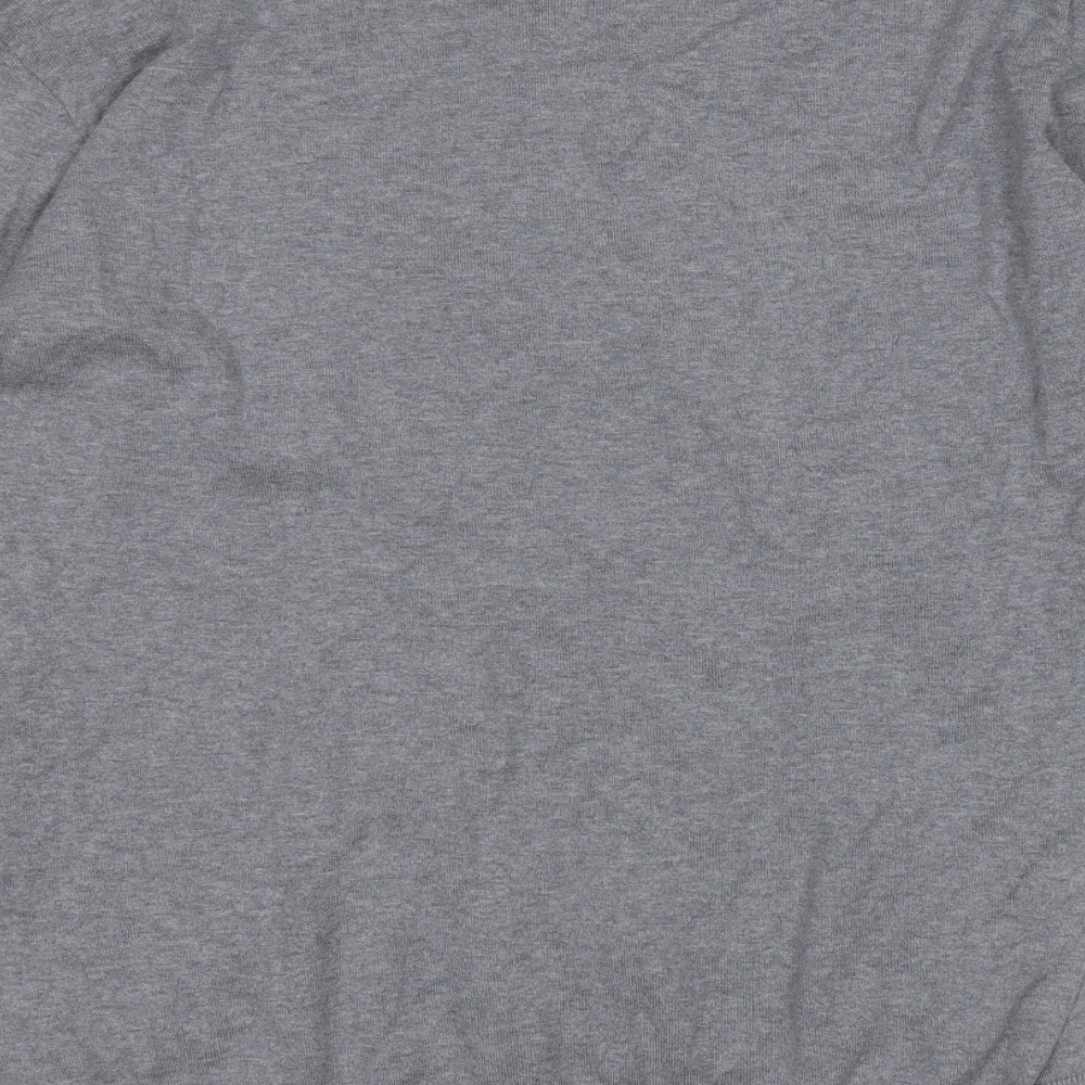 NEXT Mens Grey Round Neck  Cotton Pullover Jumper Size L