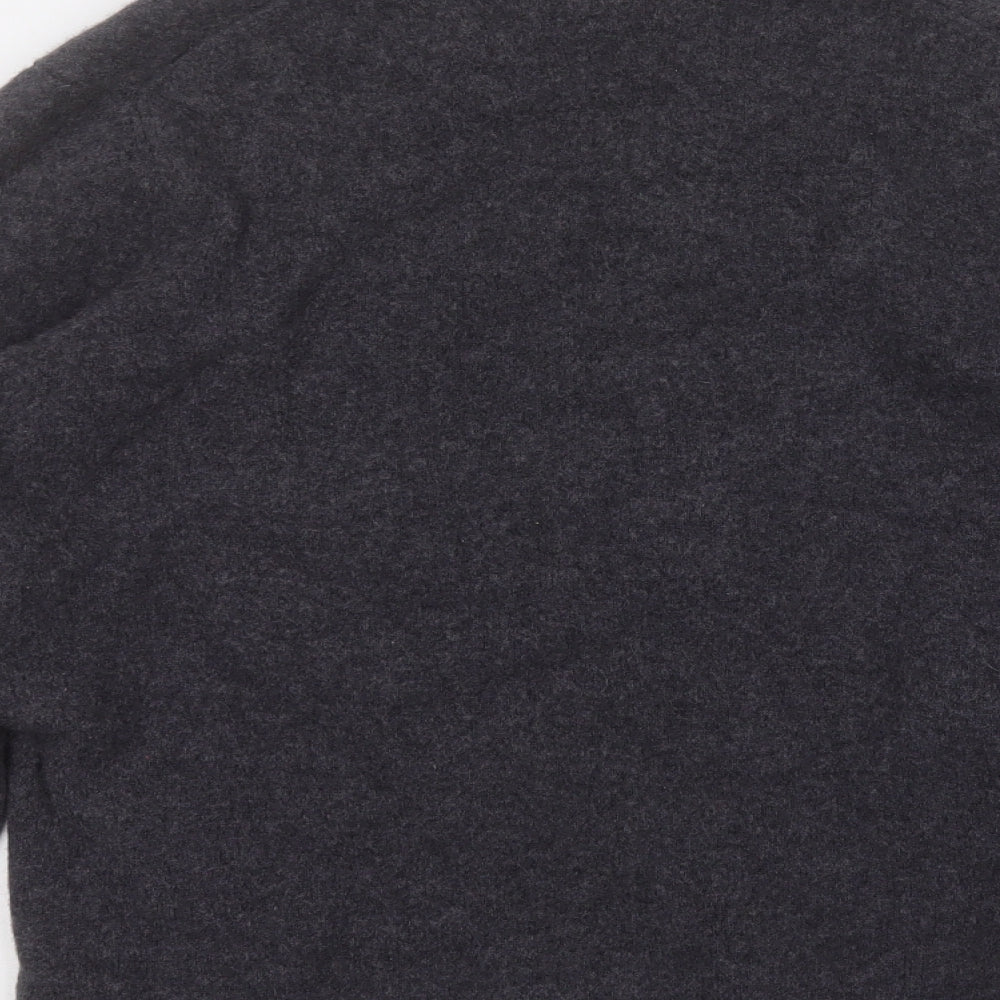Lyle & Scott Mens Grey V-Neck  Wool Pullover Jumper Size XL