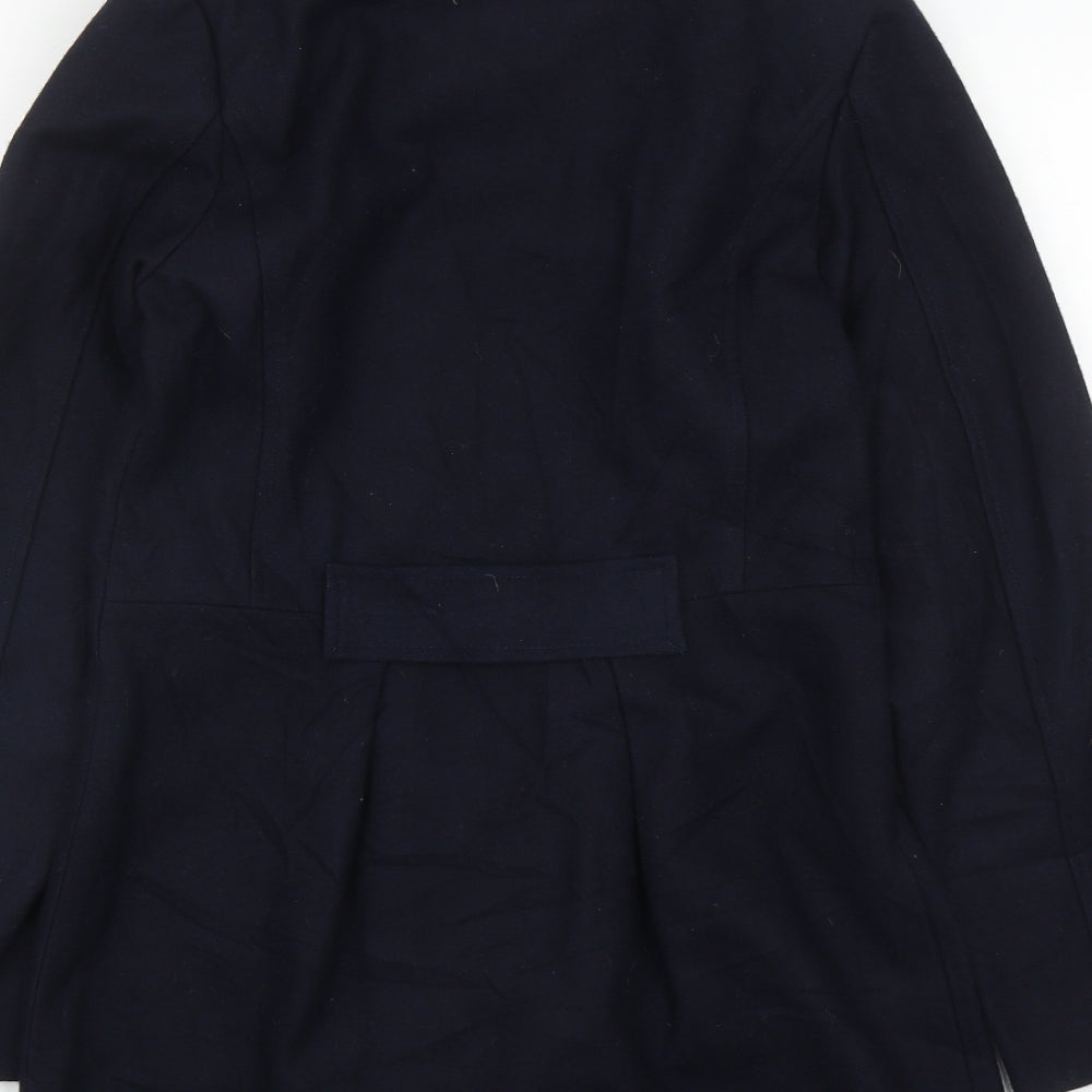 Evita Girls Blue   Pea Coat Coat Size 12 Years  Button