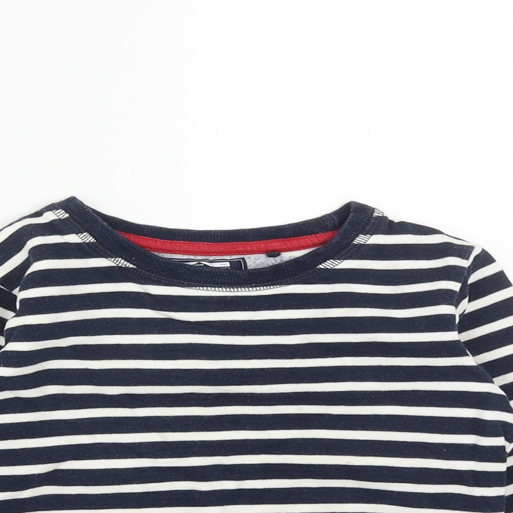 NEXT Boys Blue Striped Cotton Pullover Sweatshirt Size 2-3 Years