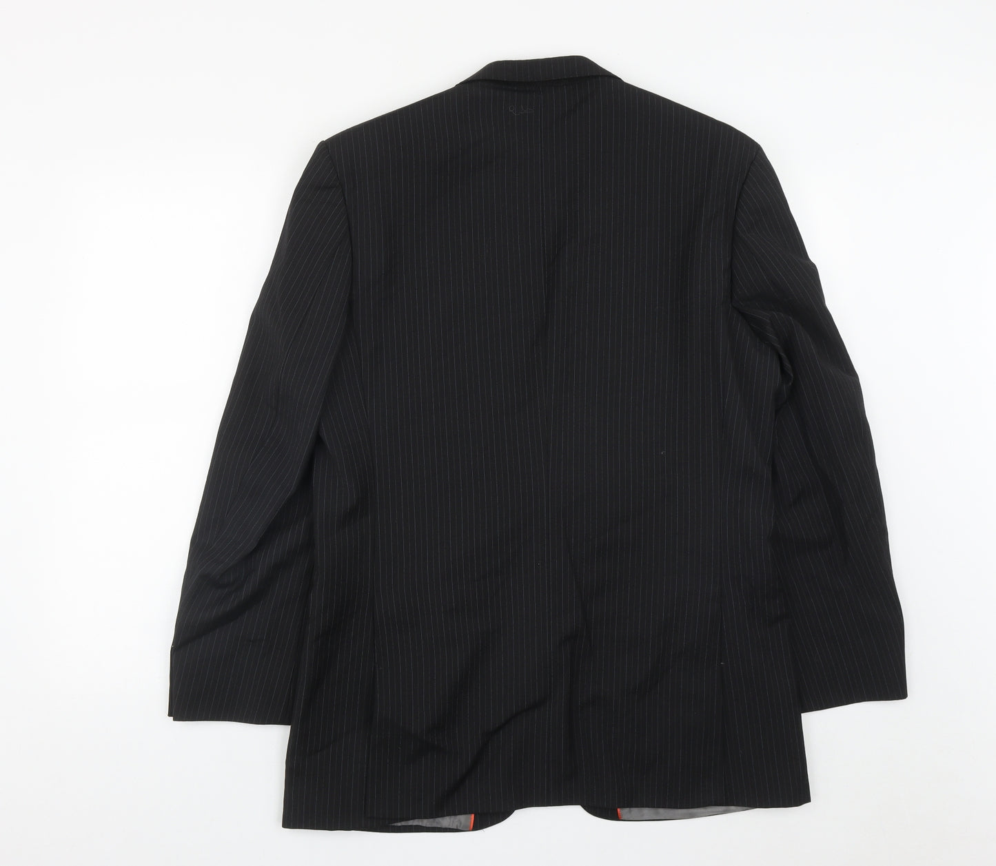 City Survival Mens Black  Polyester Jacket Suit Jacket Size 40