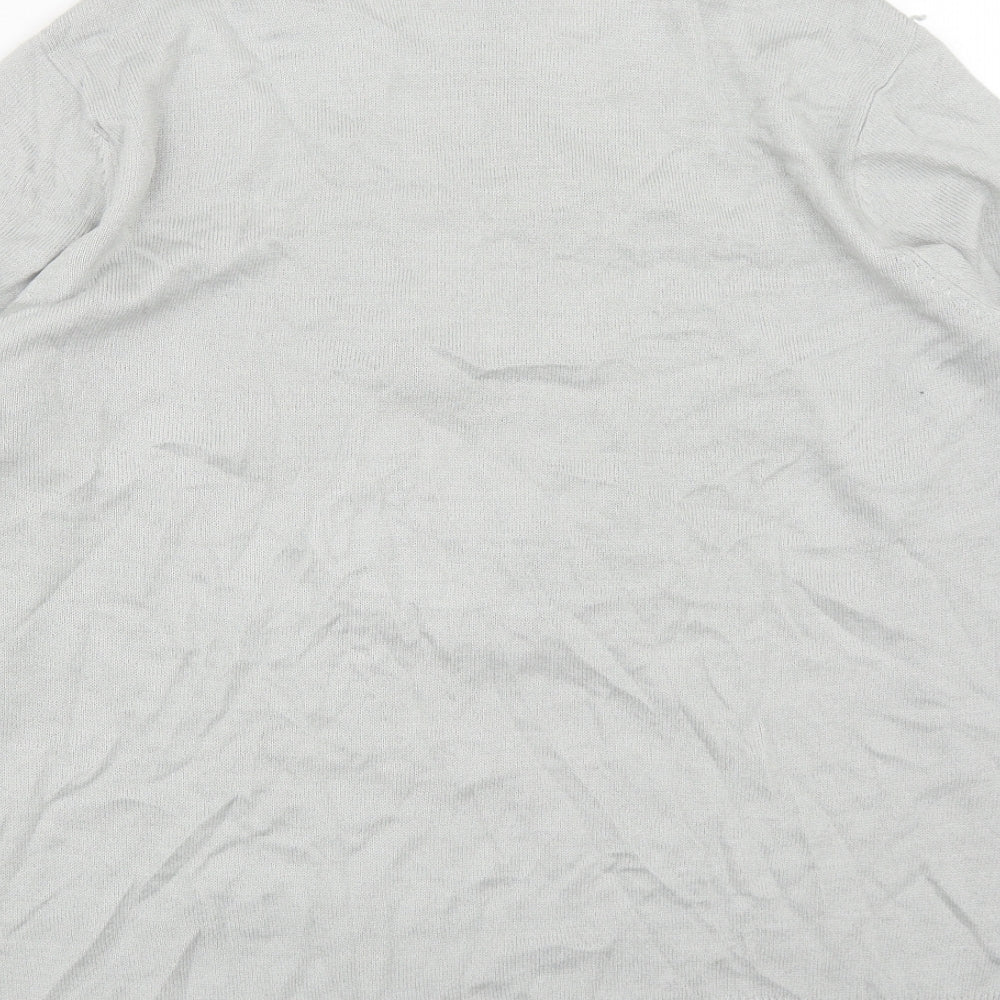 Primark Womens Grey Round Neck  Acrylic Pullover Jumper Size L   - Christmas Polar Bear