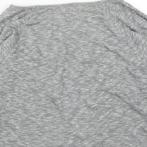 Topshop Womens Green Scoop Neck  Cotton Pullover Jumper Size 8