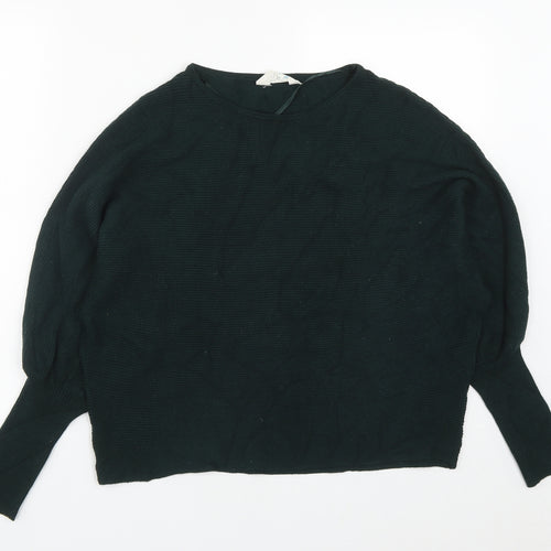 Primark Womens Green Round Neck  Acrylic Pullover Jumper Size M