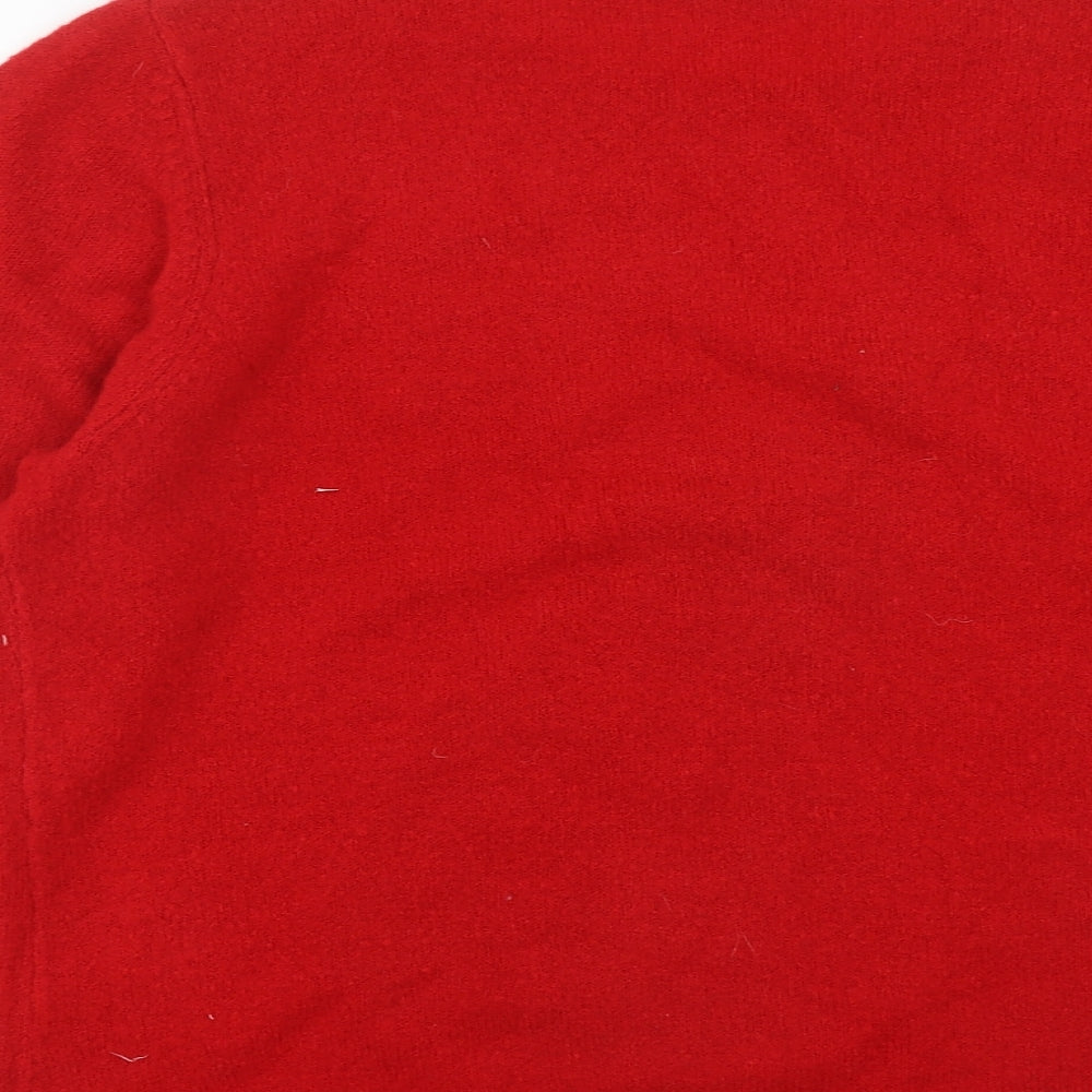 LOVE KNITWEAR Womens Red Round Neck  Acrylic Pullover Jumper Size 20   - Christmas Polar Bear