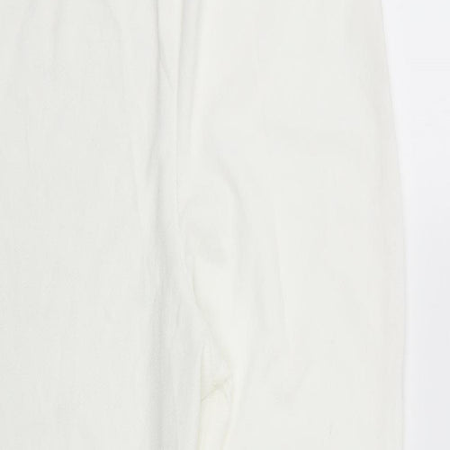 Preworn Womens White  Polyester Playsuit One-Piece Size 20