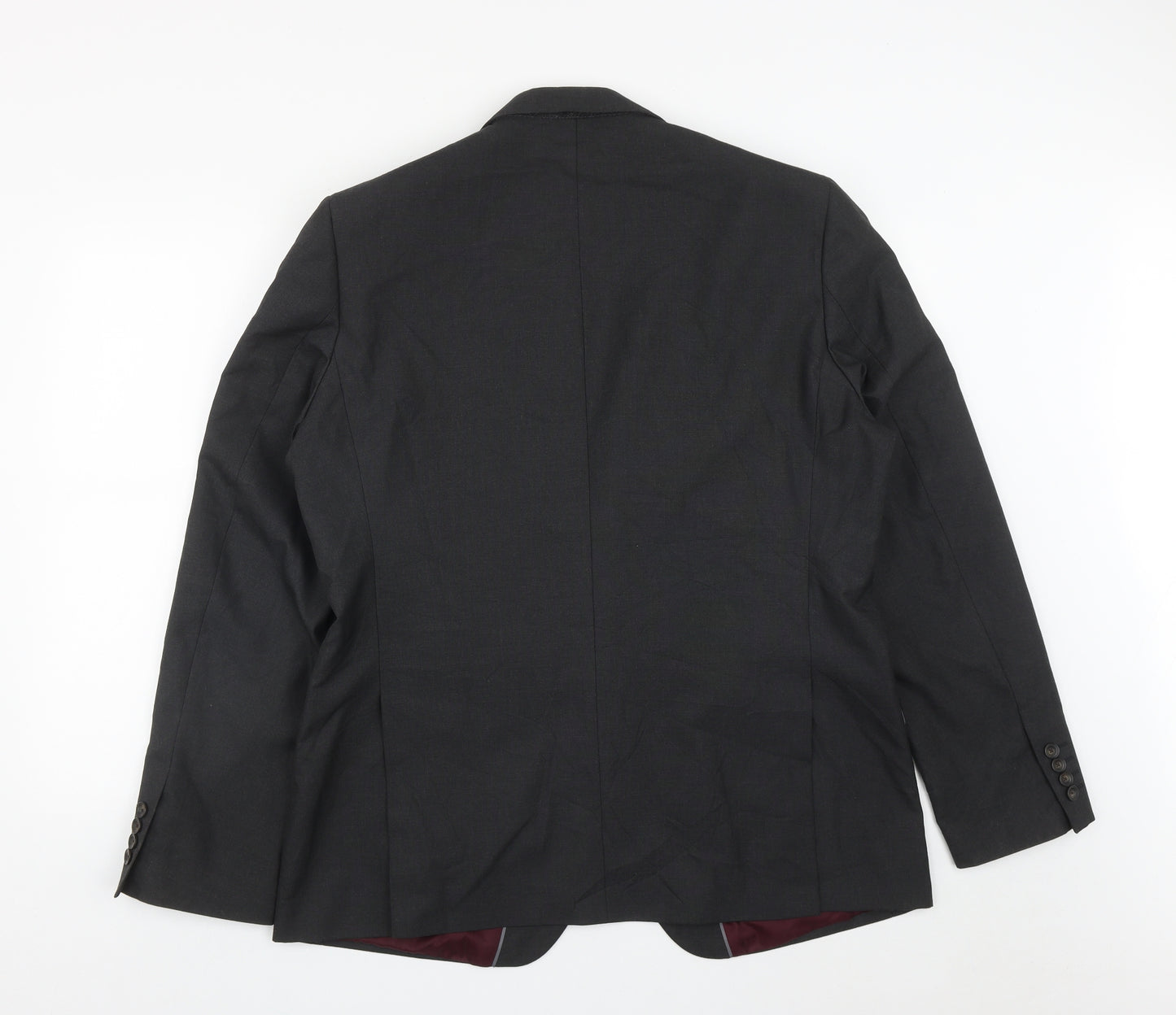 Marks and Spencer Mens Black  Polyester Jacket Suit Jacket Size 44