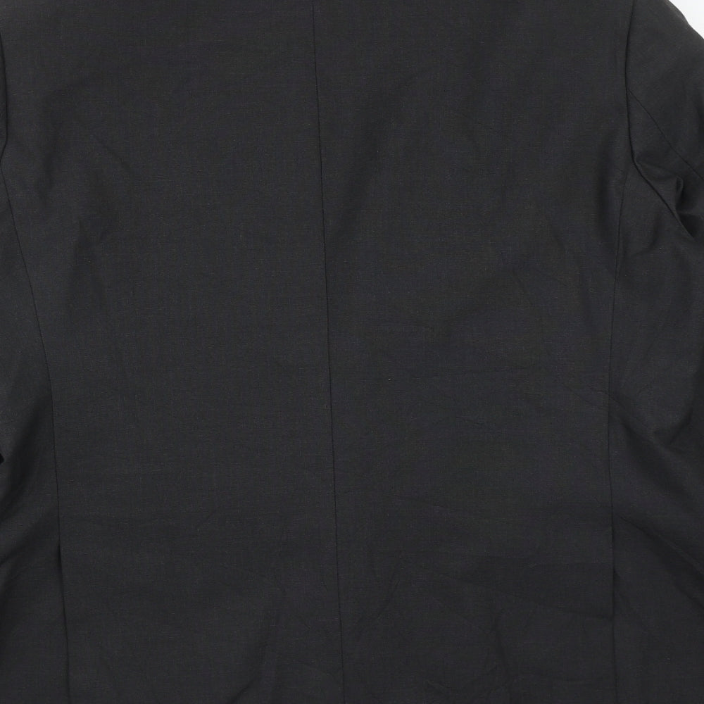 Marks and Spencer Mens Black  Polyester Jacket Suit Jacket Size 44