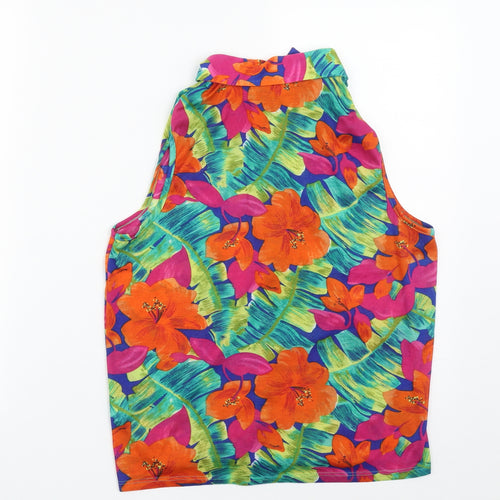 Atmosphere Womens Multicoloured Floral Polyester Basic Button-Up Size 12 Collared