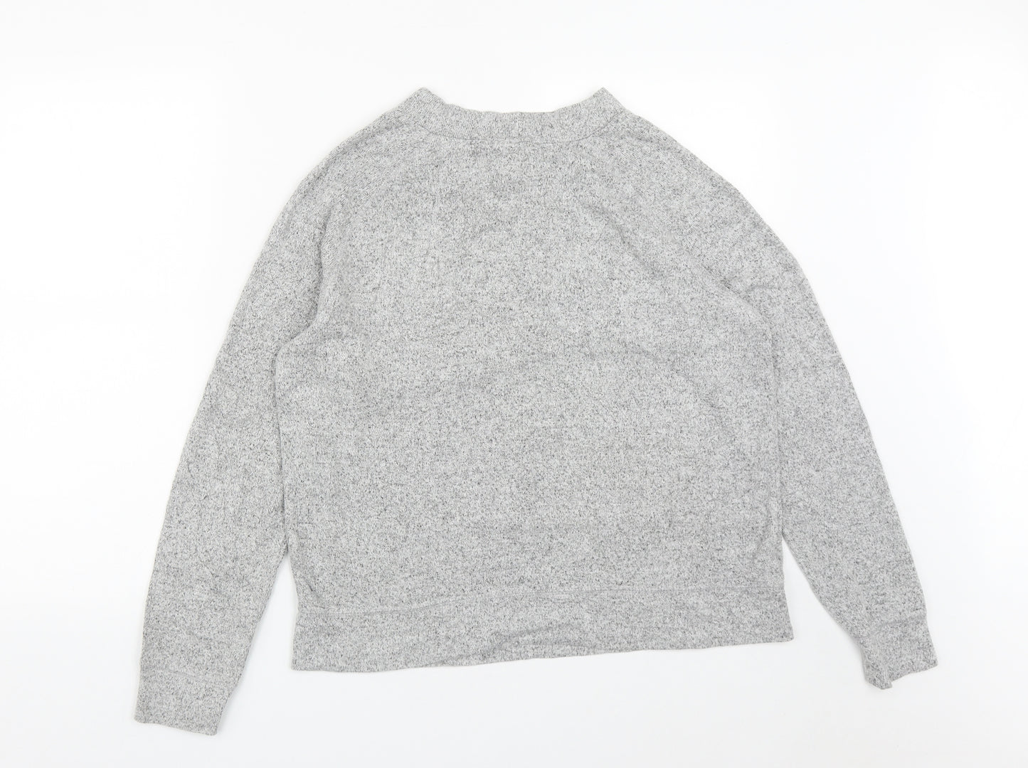 F&F Womens Grey Round Neck  Viscose Pullover Jumper Size 14
