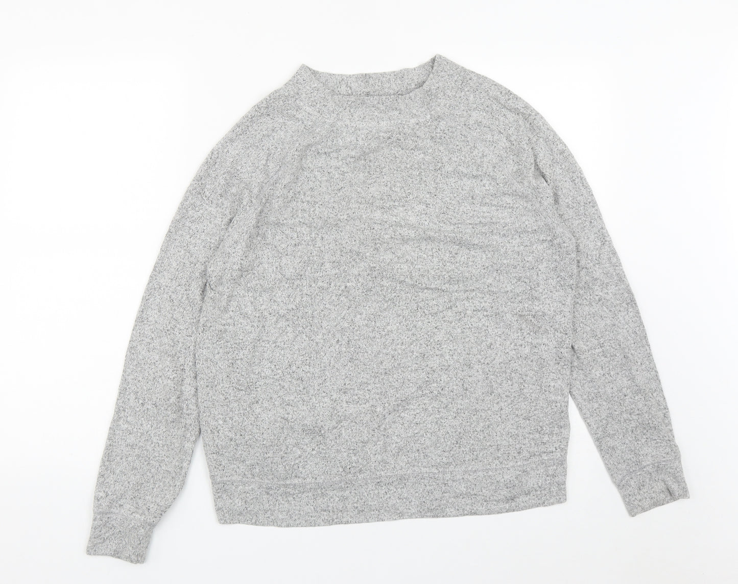 F&F Womens Grey Round Neck  Viscose Pullover Jumper Size 14