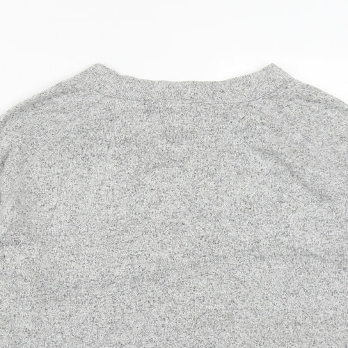 F&F Womens Grey Round Neck  Viscose Pullover Jumper Size 14
