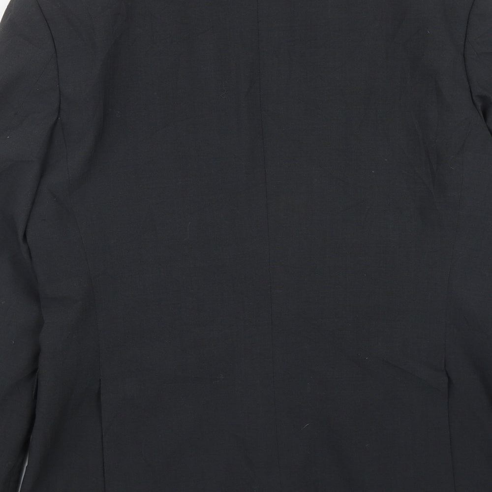 Jack Reid Mens Black  Polyester Jacket Suit Jacket Size 40