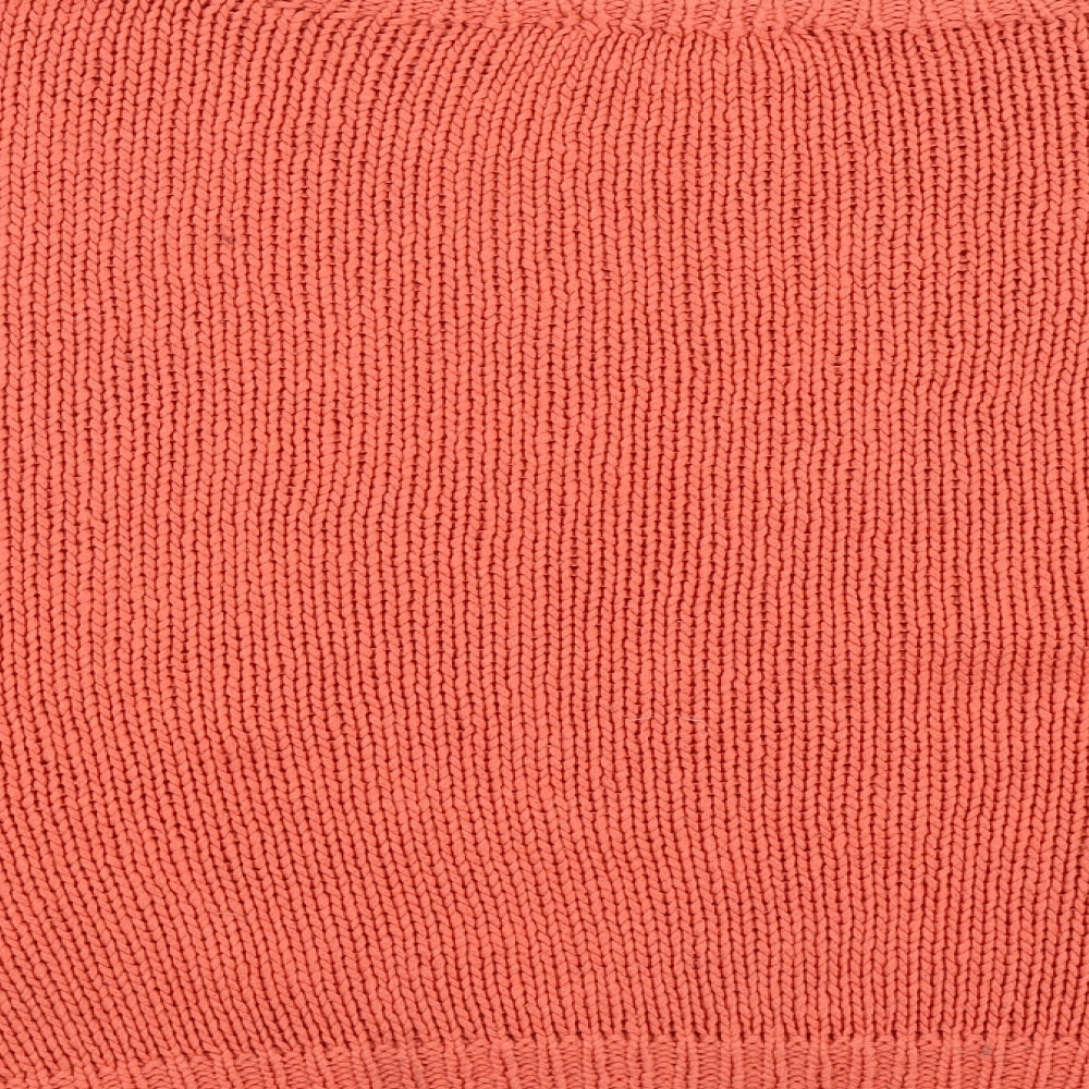 George Womens Orange Round Neck  Acrylic Pullover Jumper Size L   - Size 16-18