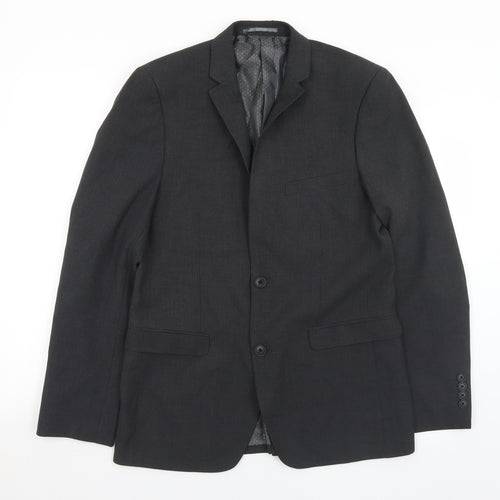 Tailer & Cutter Mens Grey  Polyester Jacket Blazer Size M