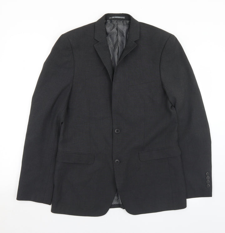Tailer & Cutter Mens Grey Polyester Jacket Blazer Size M