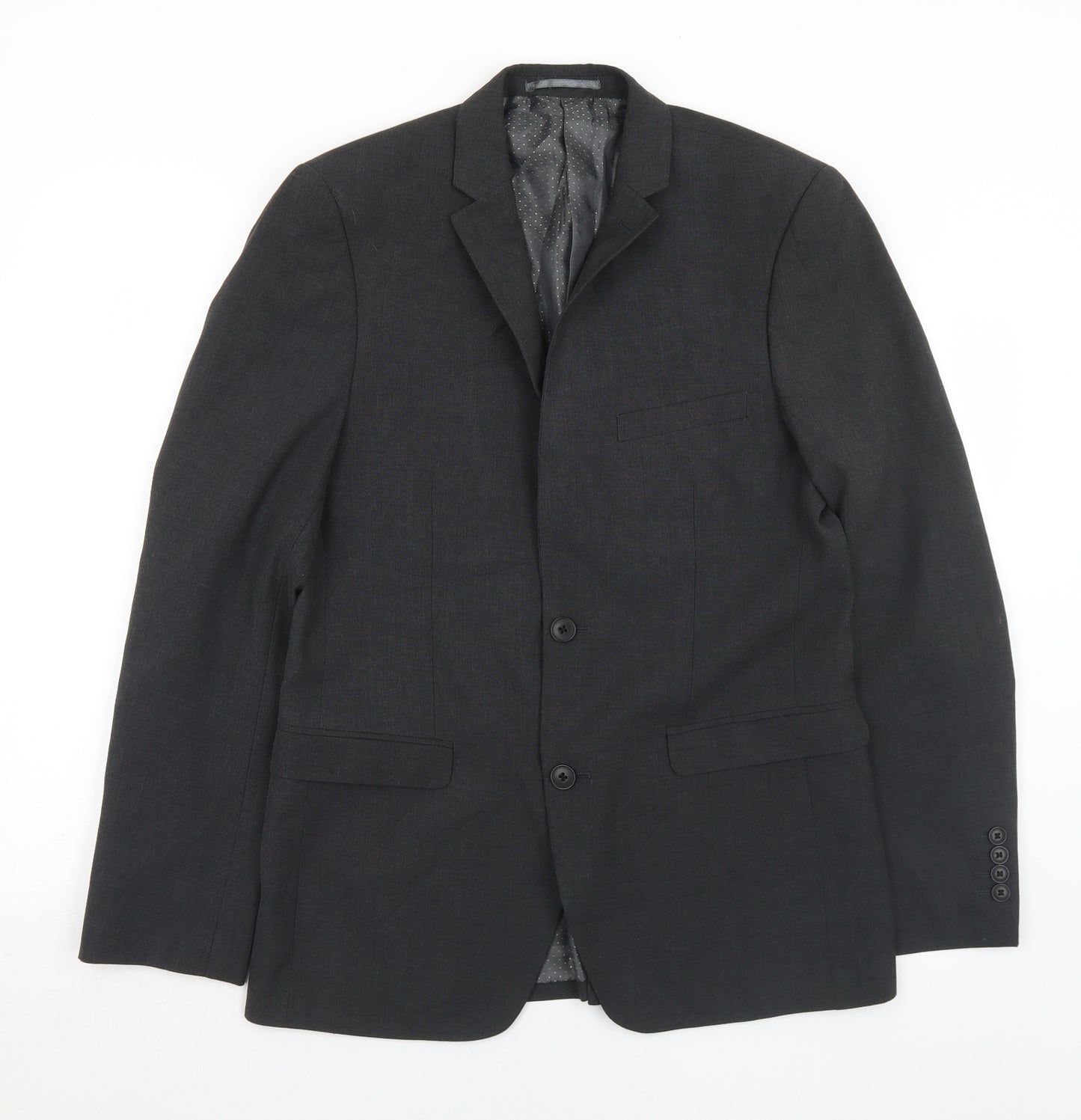 Tailer & Cutter Mens Grey  Polyester Jacket Blazer Size M