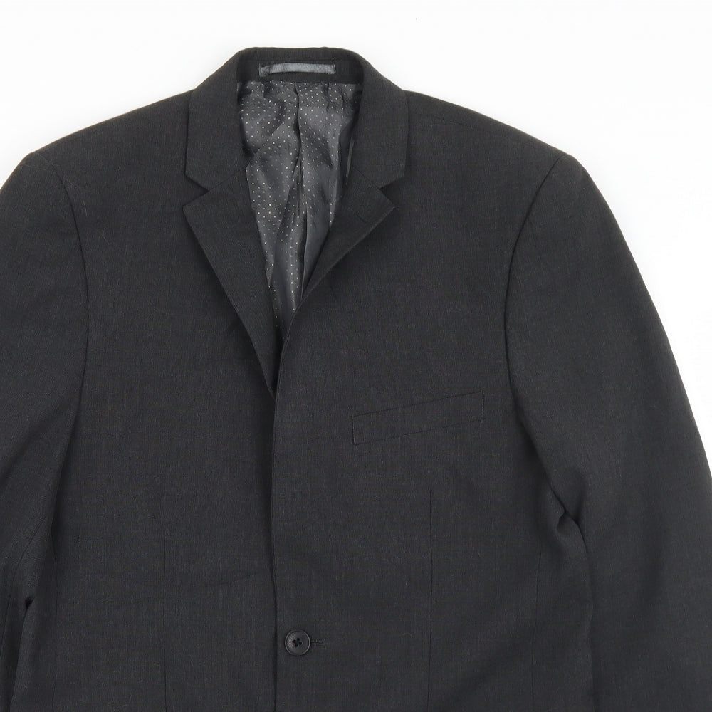 Tailer & Cutter Mens Grey  Polyester Jacket Blazer Size M