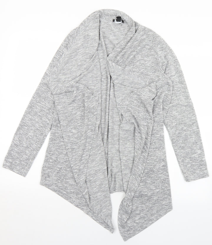 New Look Womens Grey Collared  Polyester Cardigan Jumper Size M